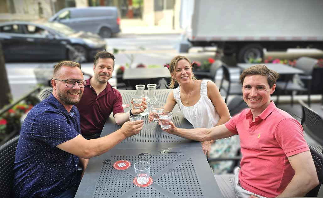 Manuel Blass, Stéphan Thériault, Sandra D. Péloquin et Mathieu Laneuville